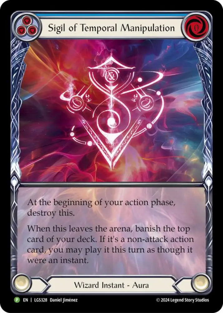 Sigil of Temporal Manipulation (Extended Art) [LGS328] (Promo) Rainbow Foil - Flesh And Blood Single