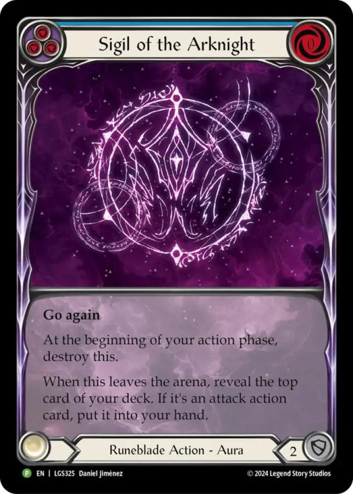 Sigil of the Arknight (Extended Art) [LGS325] (Promo) Rainbow Foil - Flesh And Blood Single