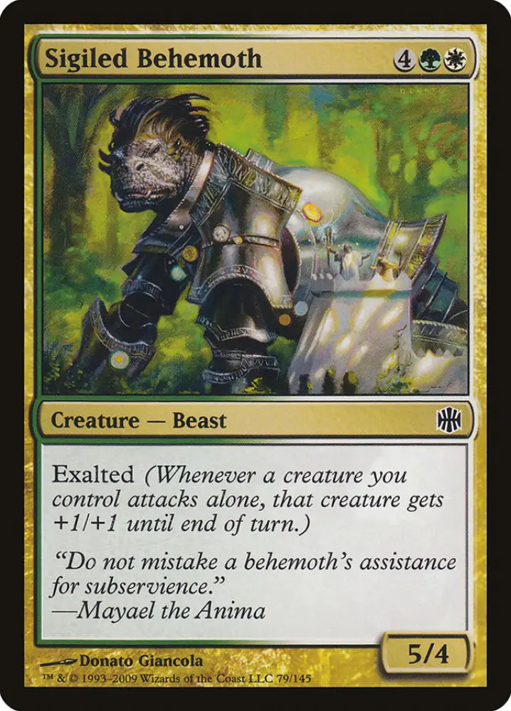Sigiled Behemoth [Alara Reborn] - MTG Single