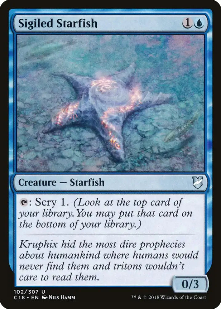 Sigiled Starfish [Commander 2018] - MTG Single