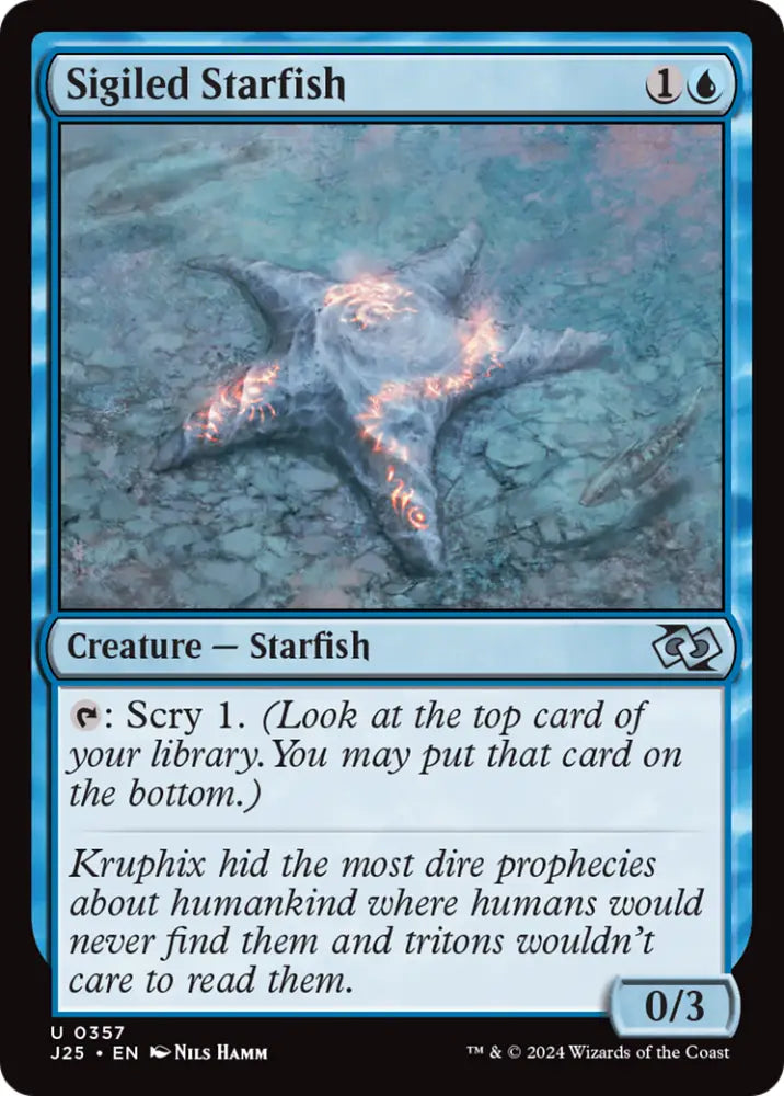 Sigiled Starfish [Foundations Jumpstart] - MTG Single