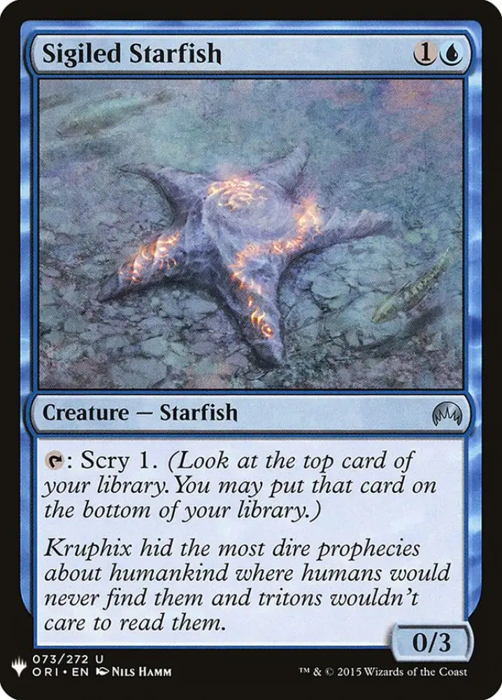 Sigiled Starfish [Mystery Booster] - MTG Single