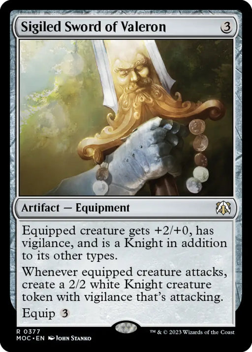 Sigiled Sword of Valeron [March of the Machine Commander] - MTG Single