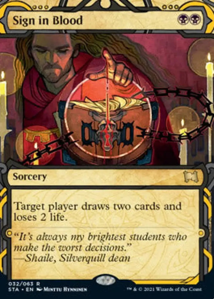 Sign in Blood [Strixhaven: School of Mages Mystical Archive] - MTG Single