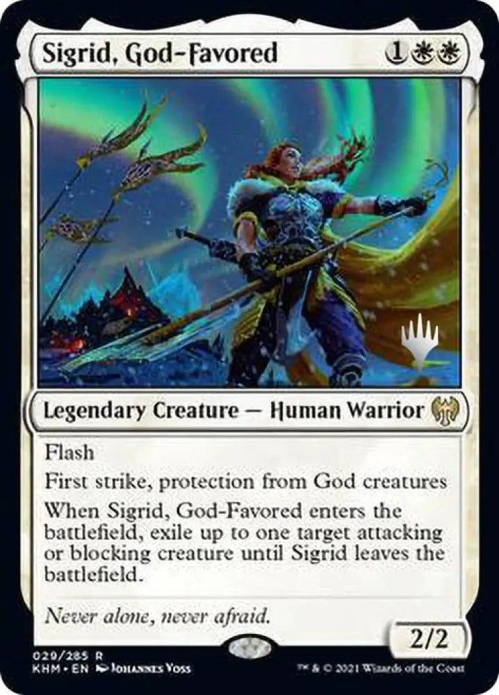 Sigrid God-Favored (Promo Pack) [Kaldheim Promos] - MTG Single