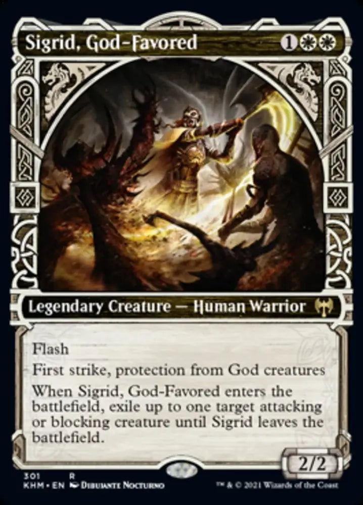 Sigrid God-Favored (Showcase) [Kaldheim] - MTG Single