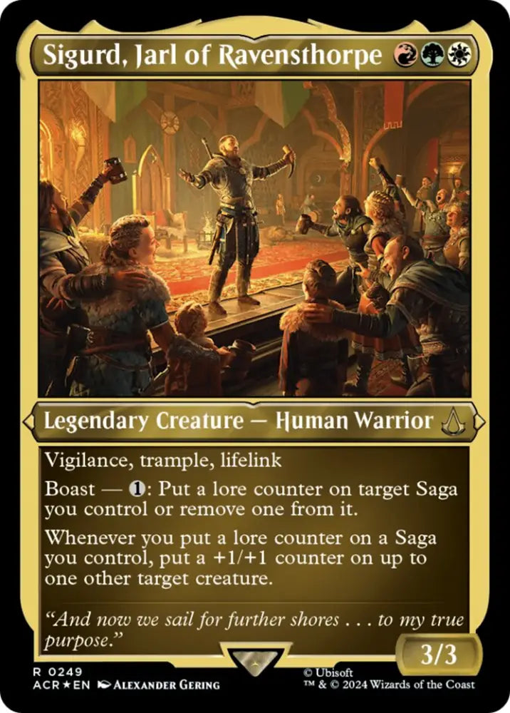 Sigurd Jarl of Ravensthorpe (Foil Etched) [Assassin’s Creed] - MTG Single
