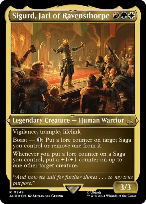 Sigurd Jarl of Ravensthorpe (Foil Etched) [Assassin’s Creed] - MTG Single