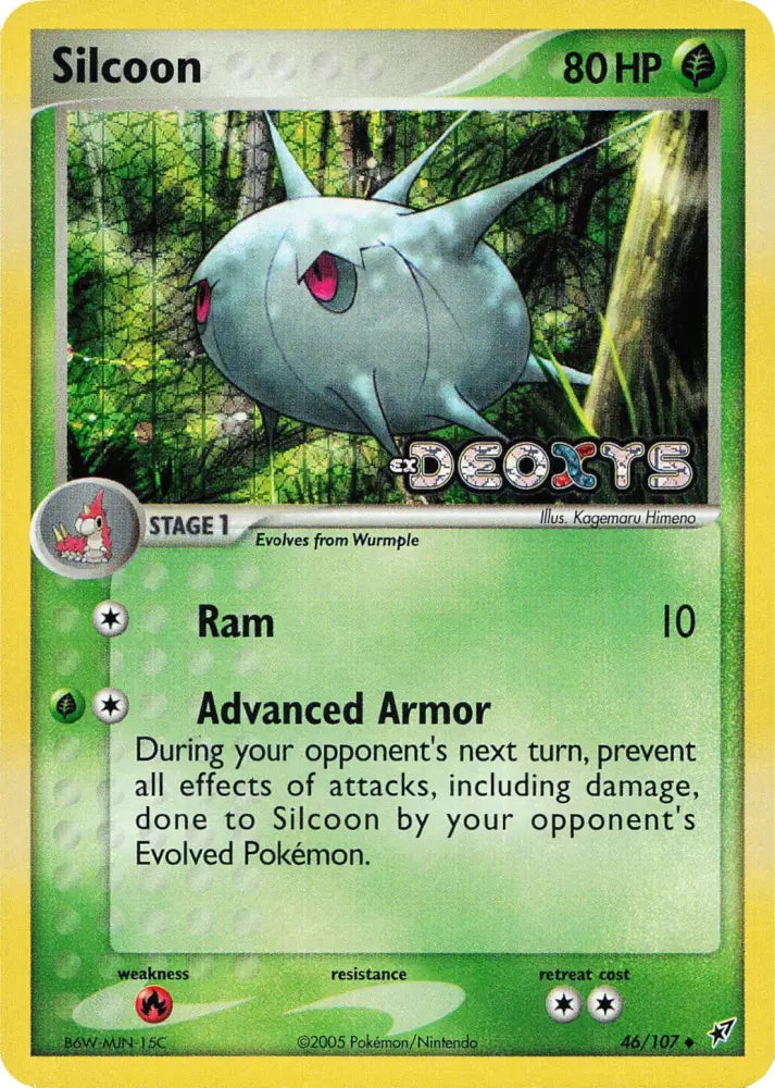 Silcoon (46/107) (Stamped) [EX: Deoxys] - Pokemon Single
