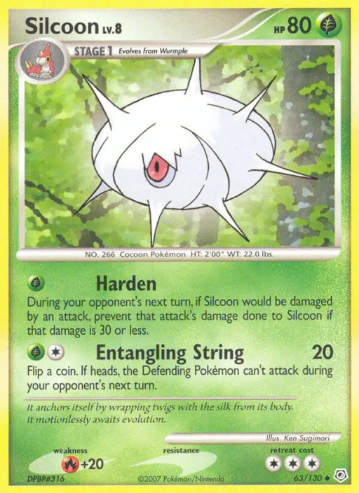 Silcoon (63/130) [Diamond & Pearl: Base Set] - Pokemon Single
