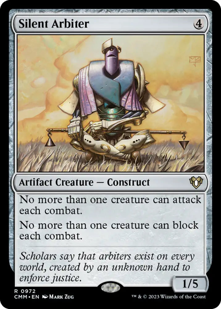 Silent Arbiter [Commander Masters] - MTG Single