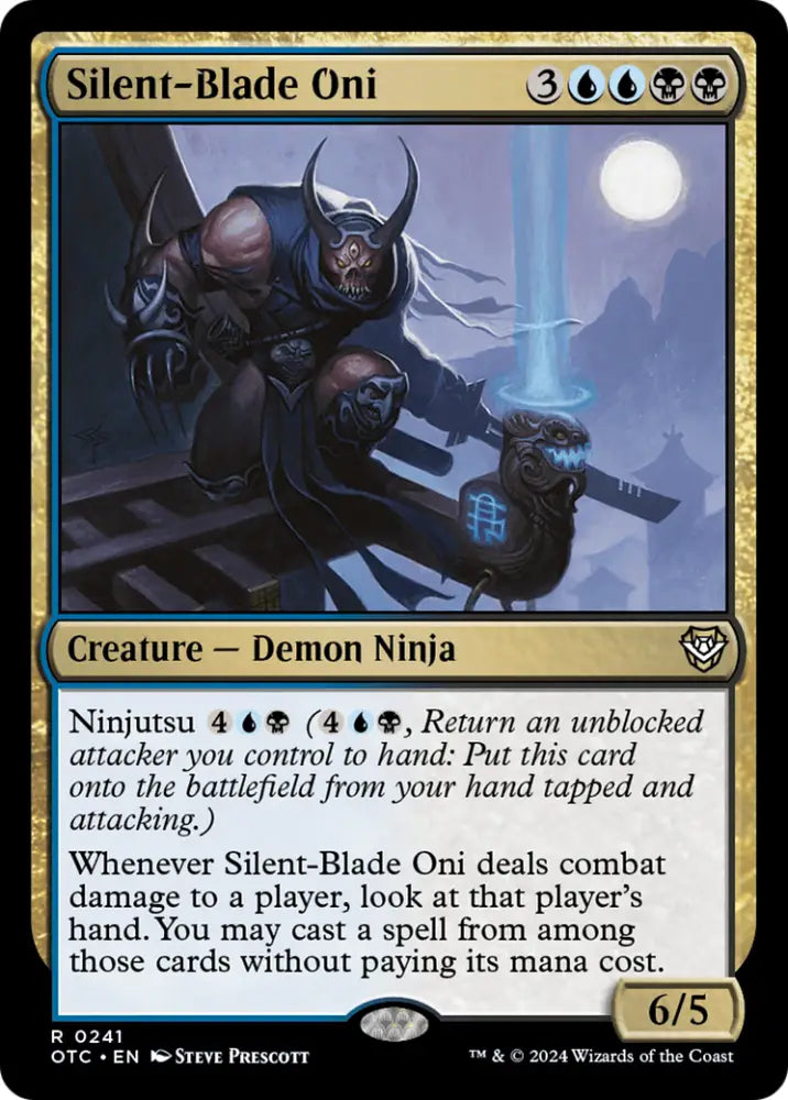 Silent-Blade Oni [Outlaws of Thunder Junction Commander] - MTG Single