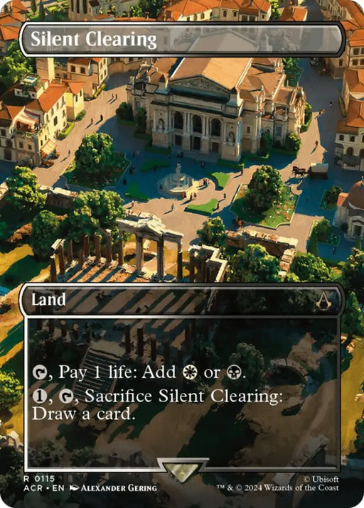 Silent Clearing (Borderless) [Assassin’s Creed] - MTG Single