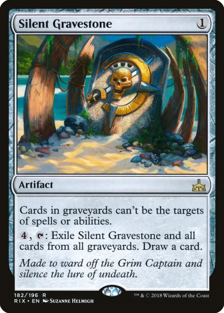 Silent Gravestone [Rivals of Ixalan] - MTG Single