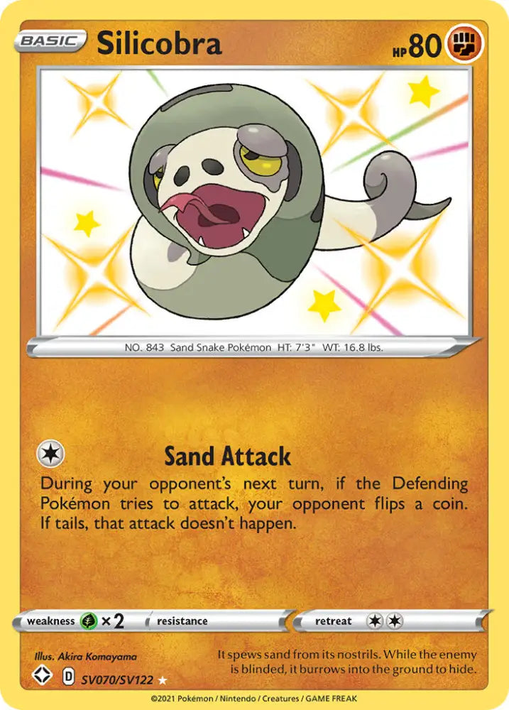Silicobra (SV070/SV122) [Sword & Shield: Shining Fates] - Pokemon Single