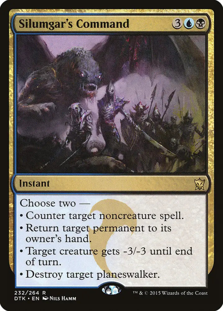 Silumgar’s Command [Dragons of Tarkir] - MTG Single