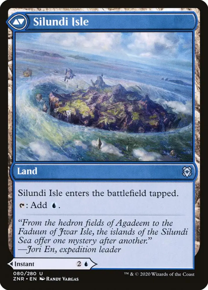 Silundi Vision // Silundi Isle [Zendikar Rising] - MTG Single