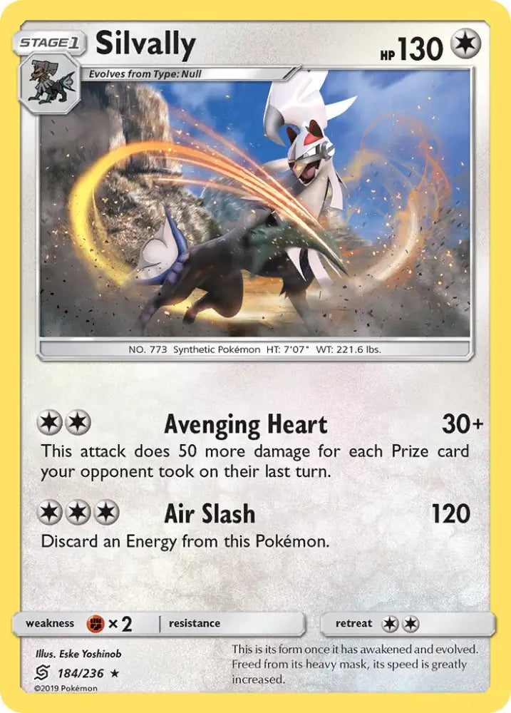 Silvally (184/236) (Theme Deck Exclusive) [Sun & Moon: Unified Minds] - Pokemon Single