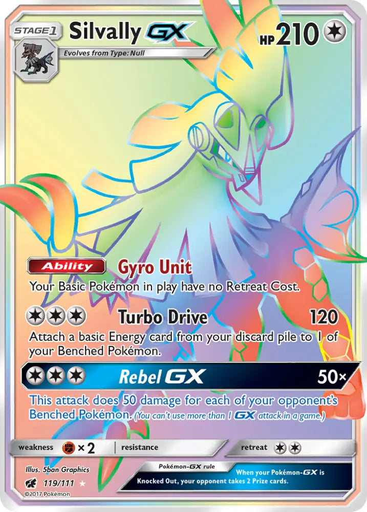 Silvally GX (119/111) [Sun & Moon: Crimson Invasion] - Pokemon Single