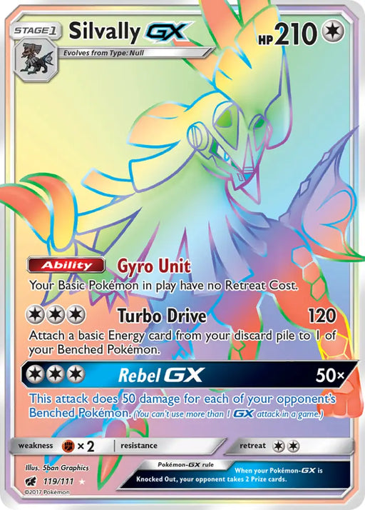 Silvally GX (119/111) [Sun & Moon: Crimson Invasion] - Pokemon Single