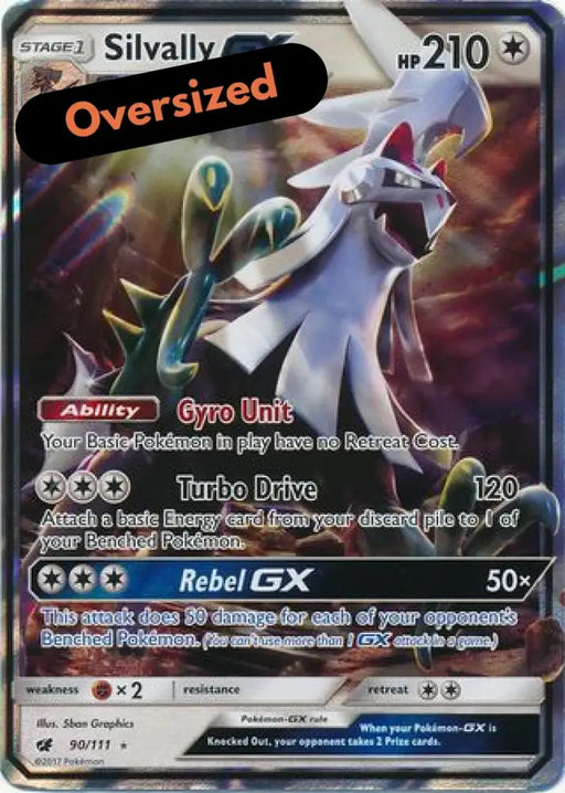 Silvally GX (90/111) (Jumbo Card) [Sun & Moon: Crimson Invasion] - Pokemon Single