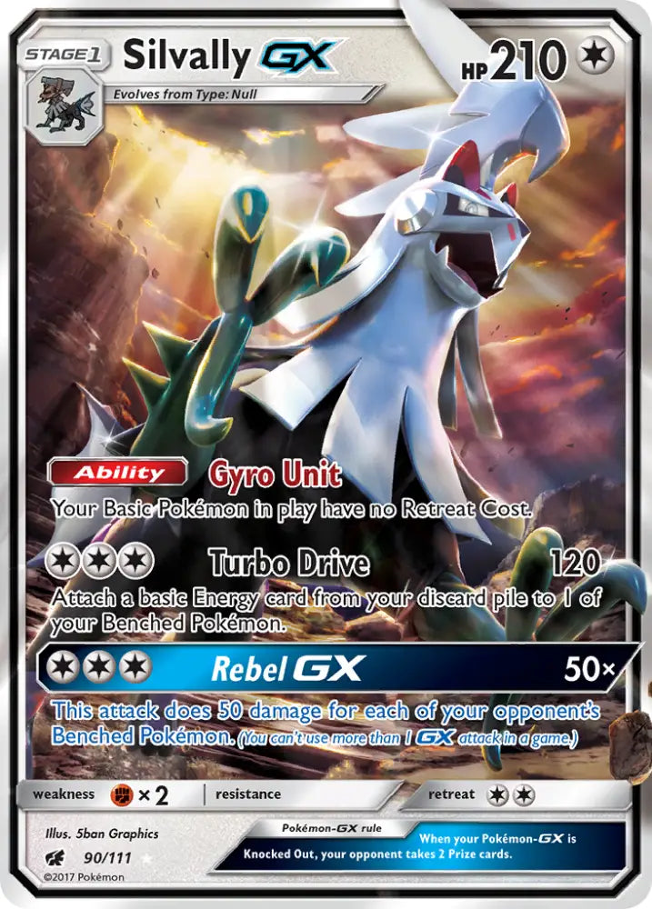 Silvally GX (90/111) [Sun & Moon: Crimson Invasion] - Pokemon Single