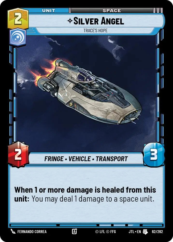 Silver Angel - Trace’s Hope (062/262) [Jump to Lightspeed] - Star Wars: Unlimited Single