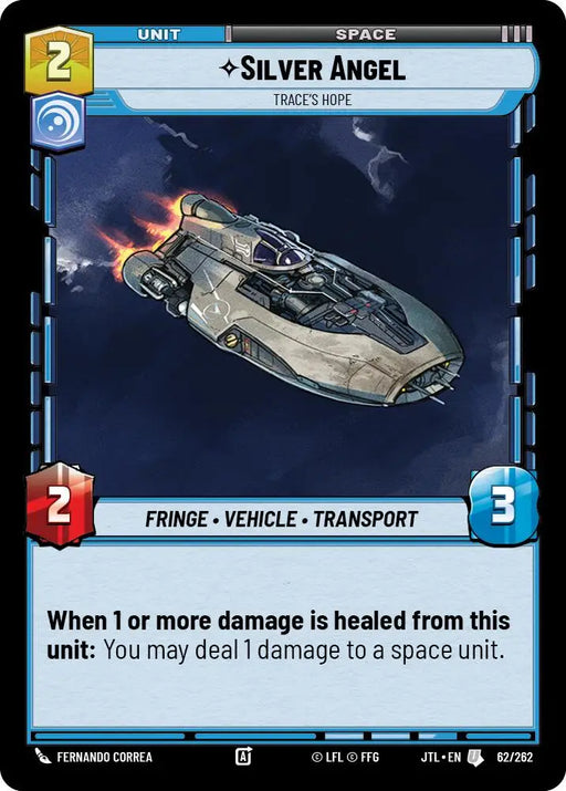 Silver Angel - Trace’s Hope (062/262) [Jump to Lightspeed] - Star Wars: Unlimited Single