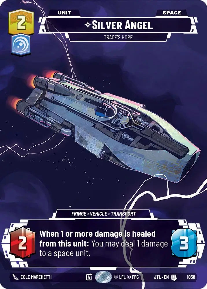 Silver Angel - Trace’s Hope (Prestige Foil) (1058) [Jump to Lightspeed] - Star Wars: Unlimited Single