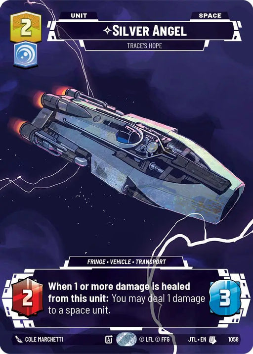 Silver Angel - Trace’s Hope (Prestige Foil) (1058) [Jump to Lightspeed] - Star Wars: Unlimited Single