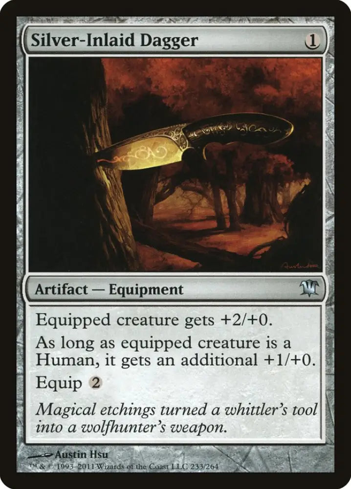 Silver-Inlaid Dagger [Innistrad] - MTG Single