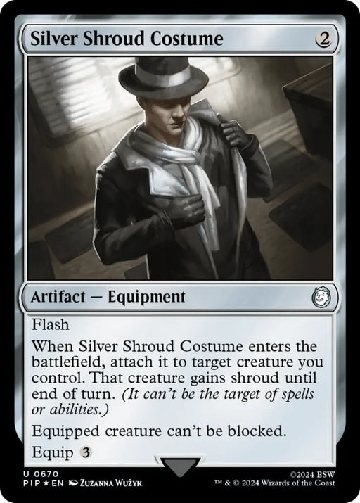 Silver Shroud Costume (Surge Foil) [Fallout] - MTG Single