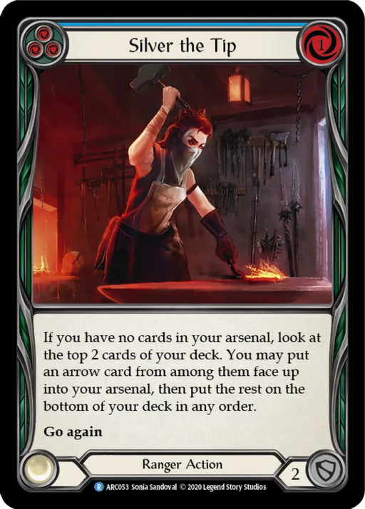 Silver the Tip (Blue) [Arcane Rising Unlimited] Unlimited Normal - Flesh And Blood Single