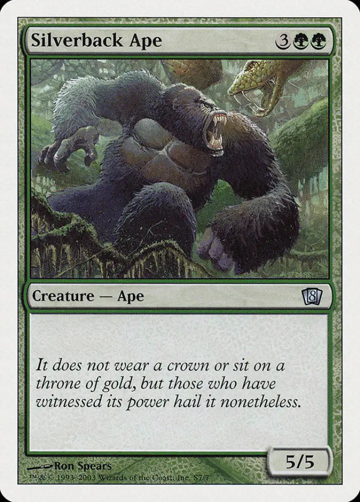 Silverback Ape (S7) [Eighth Edition] - MTG Single