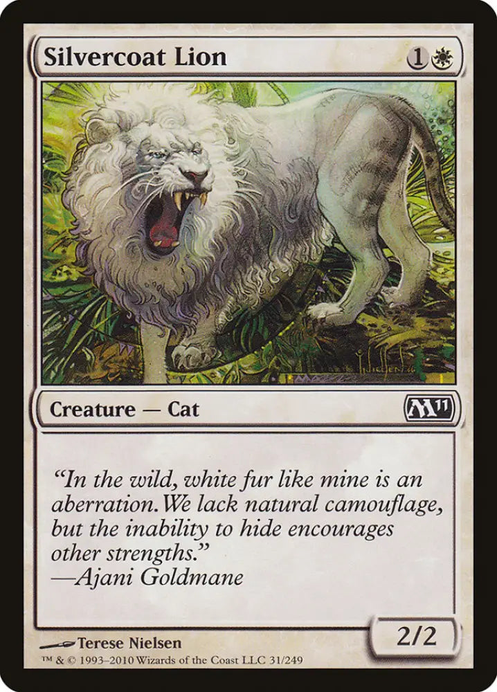 Silvercoat Lion [Magic 2011] - MTG Single