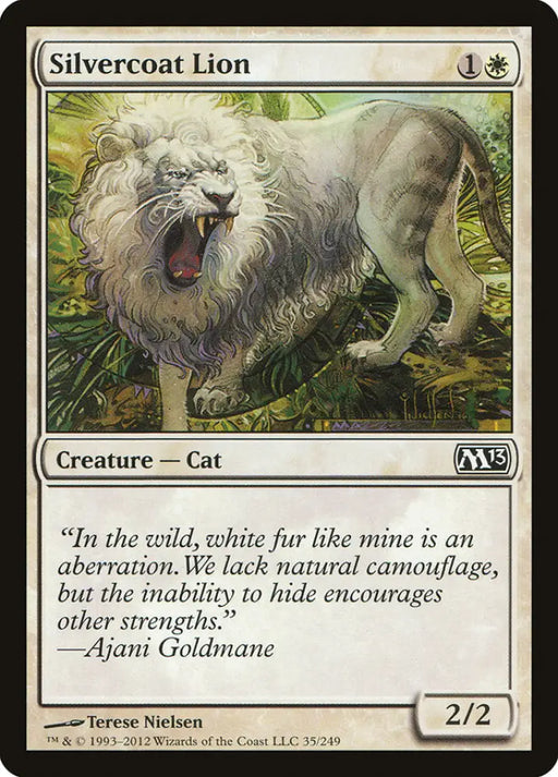 Silvercoat Lion [Magic 2013] - MTG Single