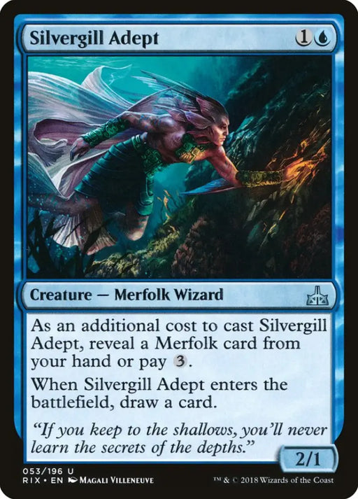 Silvergill Adept [Rivals of Ixalan] - MTG Single