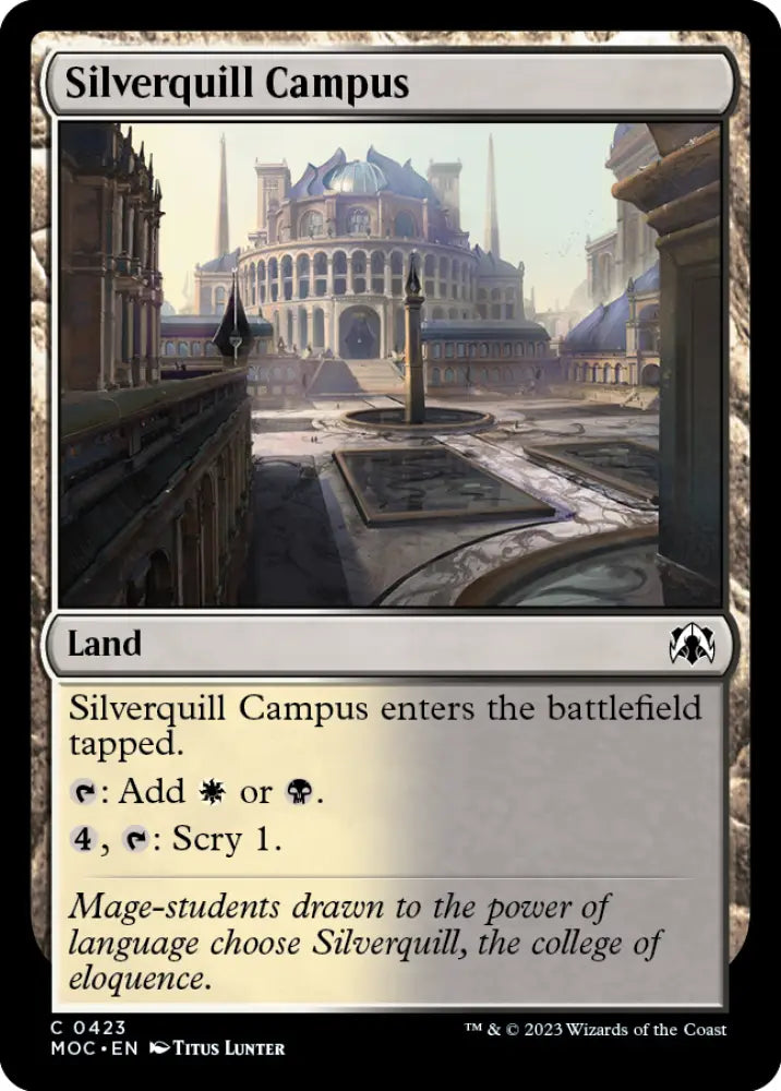 Silverquill Campus [March of the Machine Commander] - MTG Single