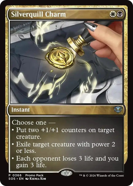 Silverquill Charm (365) [Secrets of Strixhaven Promos]