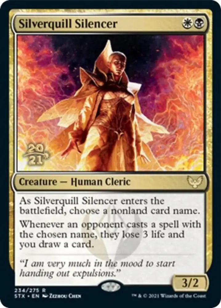 Silverquill Silencer [Strixhaven: School of Mages Prerelease Promos] - MTG Single