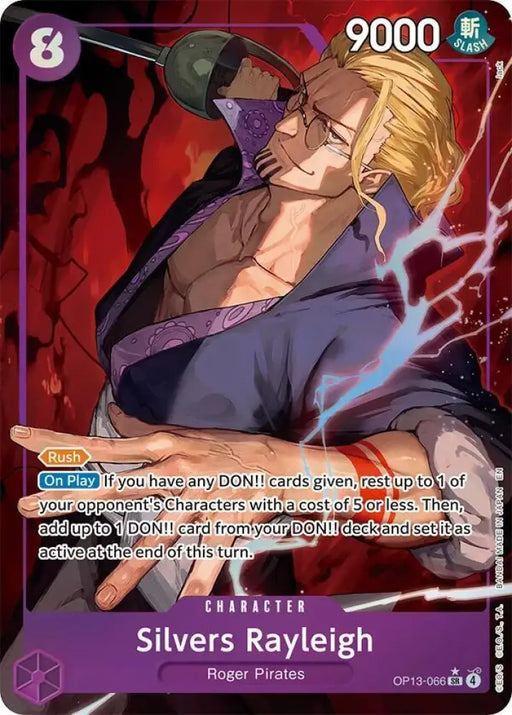 Silvers Rayleigh (Alternate Art) (OP13-066) [Carrying On His Will]