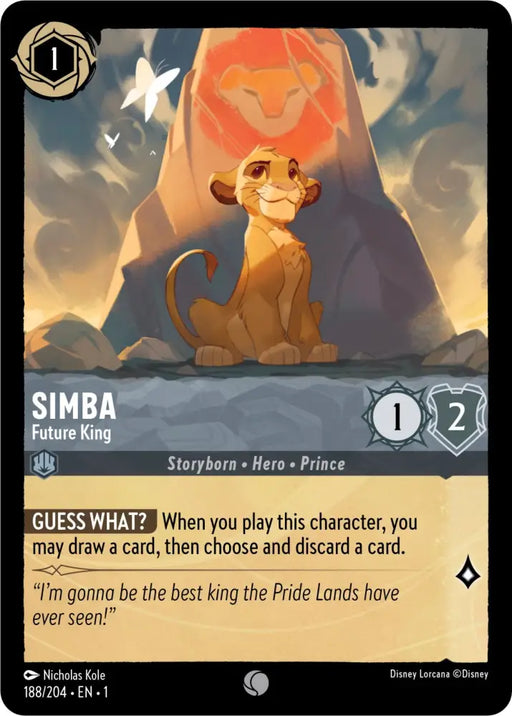 Simba - Future King (188/204) [The First Chapter] - Lorcana Single