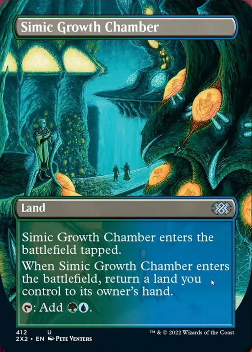Simic Growth Chamber (Borderless Alternate Art) [Double Masters 2022] - MTG Single