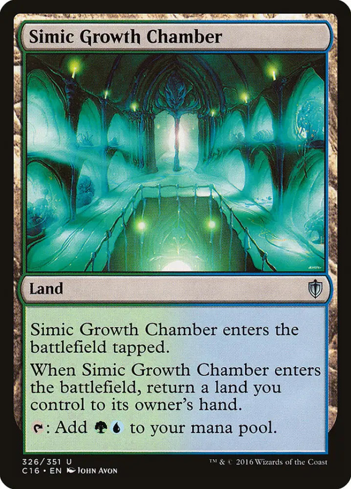 Simic Growth Chamber [Commander 2016] - MTG Single