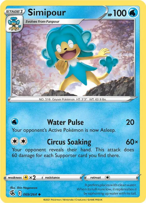 Simipour (069/264) [Sword & Shield: Fusion Strike] - Pokemon Single