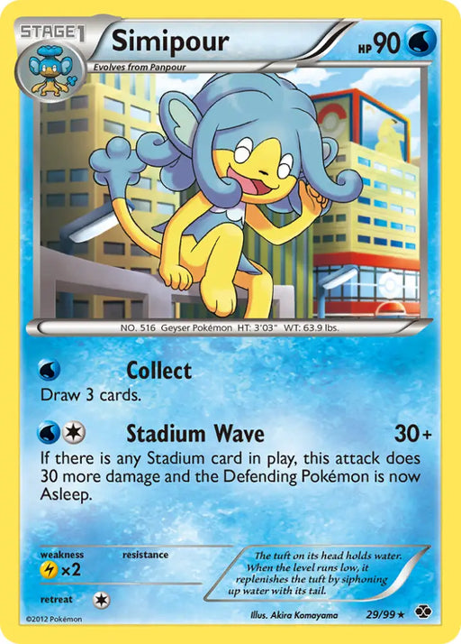Simipour (29/99) [Black & White: Next Destinies] - Pokemon Single