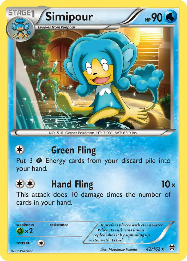 Simipour (42/162) [XY: BREAKthrough] - Pokemon Single
