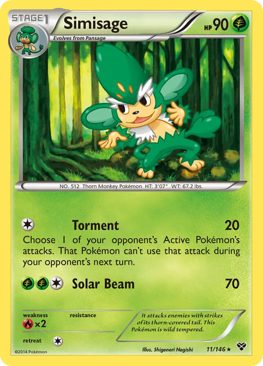 Simisage (11/146) [XY: Base Set] - Pokemon Single