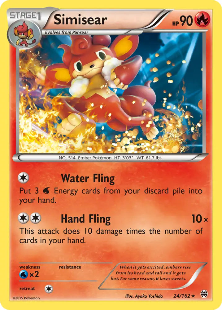 Simisear (24/162) [XY: BREAKthrough] - Pokemon Single