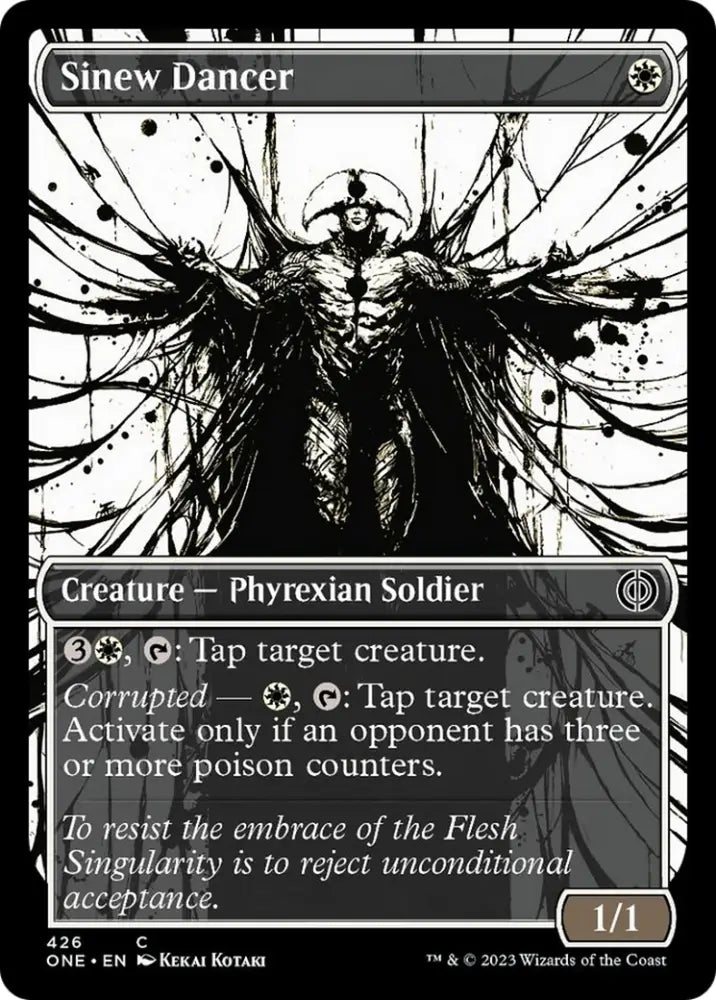 Sinew Dancer (Showcase Ichor Step-and-Compleat Foil) [Phyrexia: All Will Be One] - MTG Single